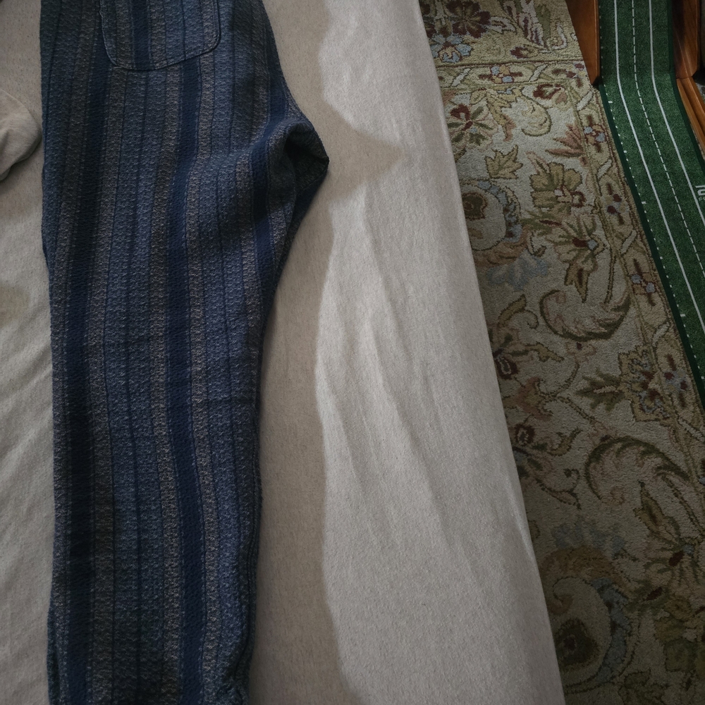 Taylor Stitch Navy Striped Pants
